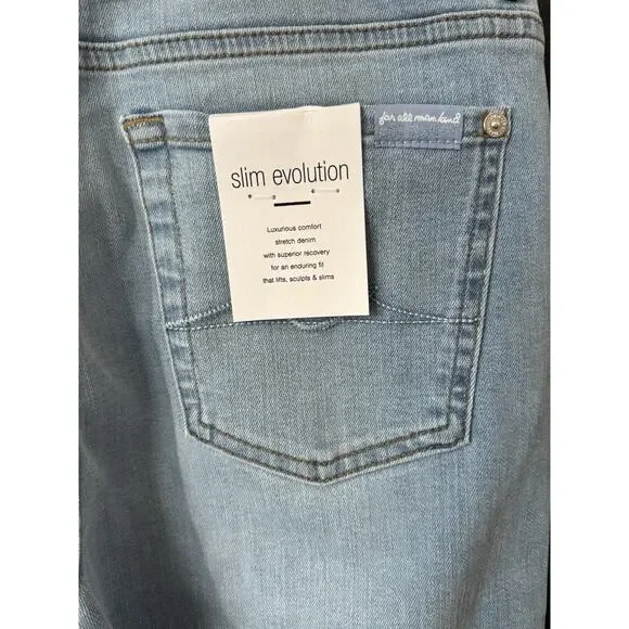 7 For All Mankind Alexa Cropped Trouser Wide Leg Jeans Women's Size 27 - Picture 7 of 9